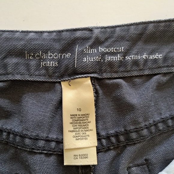 Liz Claiborne Slim Boot Cut Jeans - Picture 3 of 5